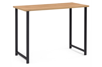 Барный стол Нари 120х50х171 галифакс олово / черный матовый