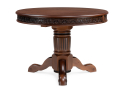 Деревянный стол Коул 110(160)х110х78 орех / коричневая патина