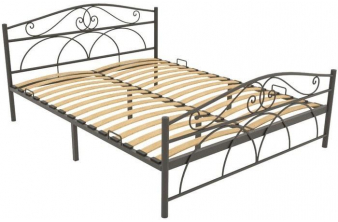 Двуспальная кровать Милена 160х200 белая