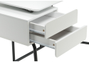 Компьютерный стол Desk 131х58х76 white / black