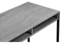 Письменный стол Леон Лофт 110х55х75 бетон / матовый черный