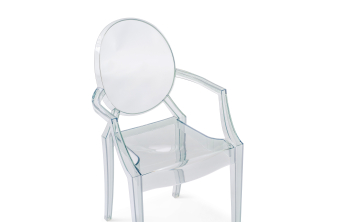 Барный стул Soft gray / chrome