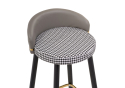 Полубарный стул Kardial gray / black