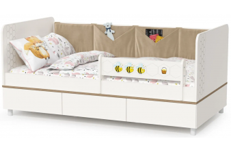 Двуспальная кровать Оливия 160х200 с ПМ темно-серая