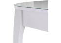 Стеклянный стол Экстра 2 100(130)х60х75 белый / белый