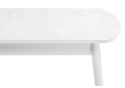 Стеклянный стол Калверт 94(126)х64х75 белый