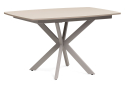 Стеклянный стол Палу 130(170)х80х76 латте / капучино
