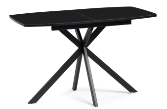 Стеклянный стол Тамаса 120(150)х70х76 черный