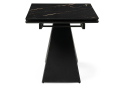 Стеклянный стол Торвальд 140(200)х80х77 обсидиан / черный