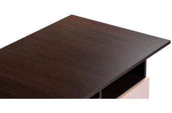 Стеклянный стол Калверт 94(126)х64х75 черный