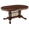 Деревянный стол Кантри 160(200-240)х107х78 орех с золотой патиной