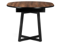 Деревянный стол Регна 100(130)х100х75 дерево / черный