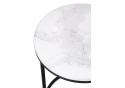 Журнальный столик Иберис 40х56 белый мрамор / черный