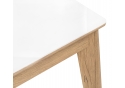 Стеклянный стол Арья 120х80х74 дуб монтана / белый