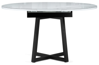 Стеклянный стол Палу 130(170)х80х76 черный