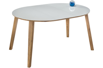 Стеклянный стол Давос венге / белый