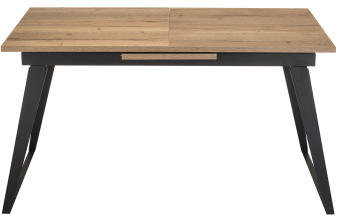 Деревянный стол Регна 100(130)х100х75 черный / бежевый