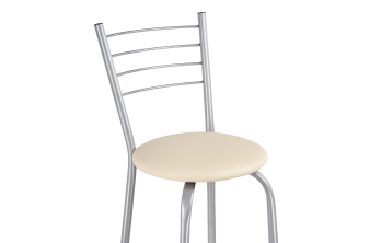 Барный стул Porch beige / chrome